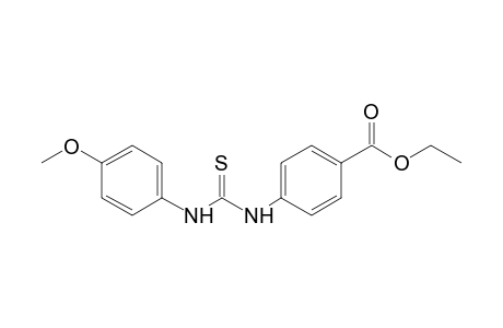 p-[3-(p-methoxyphenyl)-2-thioureido]benzoic acid, ethyl ester