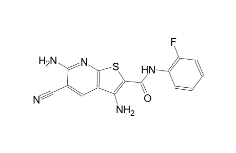 3,6-diamino-5-cyano-N-(2-fluorophenyl)thieno[2,3-b]pyridine-2-carboxamide