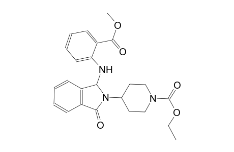 1-piperidinecarboxylic acid, 4-[1,3-dihydro-1-[[2-(methoxycarbonyl)phenyl]amino]-3-oxo-2H-isoindol-2-yl]-, ethyl ester