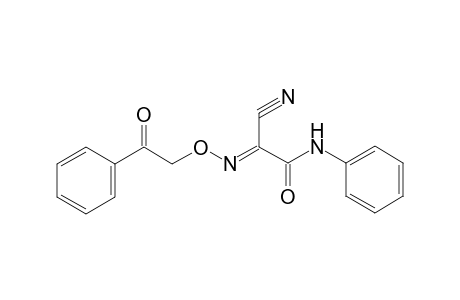 (1E)-2-anilino-2-oxo-N-phenacyloxy-acetimidoyl cyanide