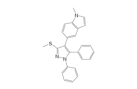 4-(1-Methyl-lH-indol-5-yl)-3-(methylthio)-1,5-diphenyl-1Hpyrazole
