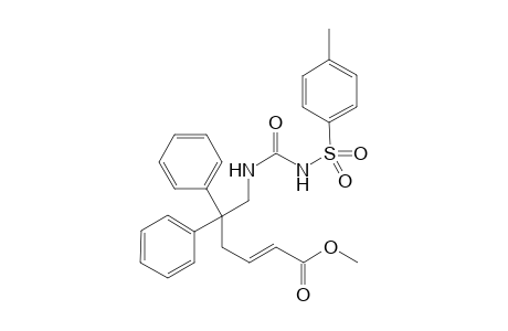(E)-Methyl 5,5-diphenyl-6-(3-tosylureido)hex-2-enoate