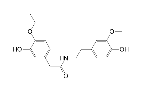 Benzeneacetamide, 4-ethoxy-3-hydroxy-N-[2-(4-hydroxy-3-methoxyphenyl)ethyl]-