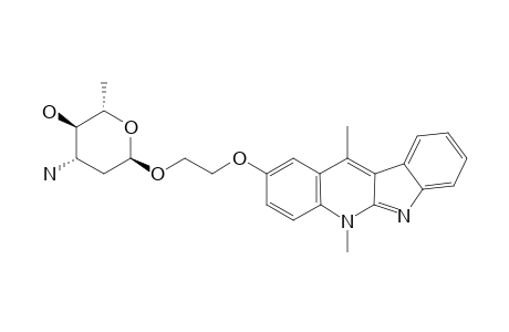 (2S,3R,4S,6R)-4-amino-6-[2-(5,11-dimethylquinolino[2,3-b]indol-2-yl)oxyethoxy]-2-methyloxan-3-ol