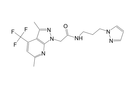 1H-pyrazolo[3,4-b]pyridine-1-acetamide, 3,6-dimethyl-N-[3-(1H-pyrazol-1-yl)propyl]-4-(trifluoromethyl)-