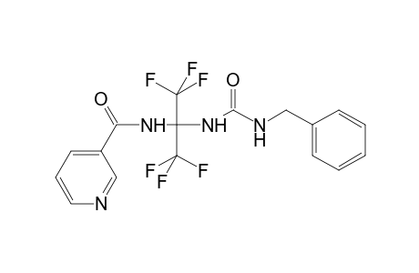 N-{2-[(benzylcarbamoyl)amino]-1,1,1,3,3,3-hexafluoropropan-2-yl}pyridine-3-carboxamide