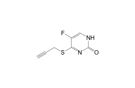 2(1H)-Pyrimidinone, 5-fluoro-4-(2-propynylthio)-