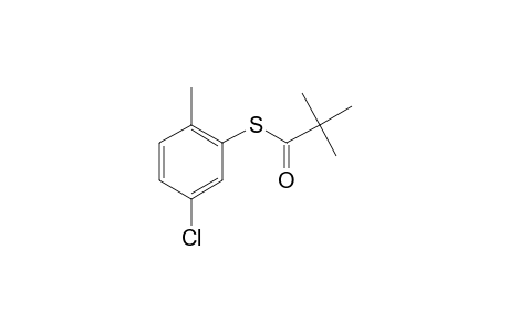 5-Chloro-2-methylthiophenol, S-trimethylacetyl-