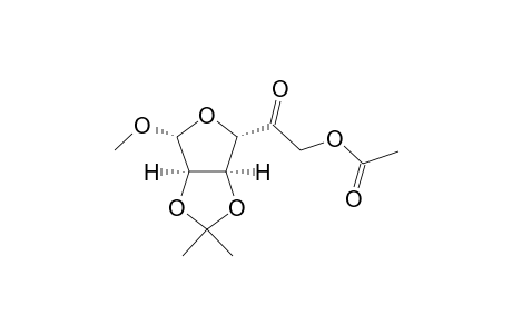 (2S,3S,4R,5R)-2-Acetoxy-1-(3,4-O-isopropylidene-5-methoxytetrahydrofuran-2-yl)ethanone