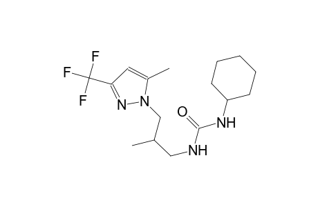 N-cyclohexyl-N'-{2-methyl-3-[5-methyl-3-(trifluoromethyl)-1H-pyrazol-1-yl]propyl}urea