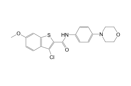 3-chloro-6-methoxy-N-[4-(4-morpholinyl)phenyl]-1-benzothiophene-2-carboxamide