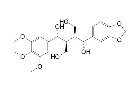 (1R,2S,3S,4R)-1-(1,3-Benzodioxol-5-yl)-2,3-di(hydroxymethyl)-4-(3,4,5-trimethoxyphenyl)butan-1,4-diol
