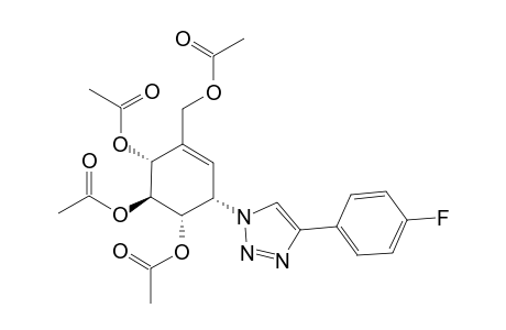 1S,2S,3R,6S)-4-(Acetoxymethyl)-6-[4-(4-fluorophenyl)-1H-1,2,3-triazol-1-yl]cyclohex-4-ene-1,2,3-triyl Triacetate