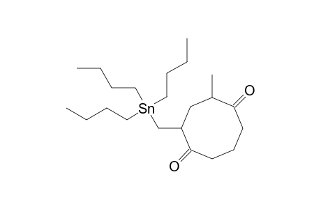 4-Methyl-2-[(tributylstannyl)methyl]-cyclooctane-1,5-dione
