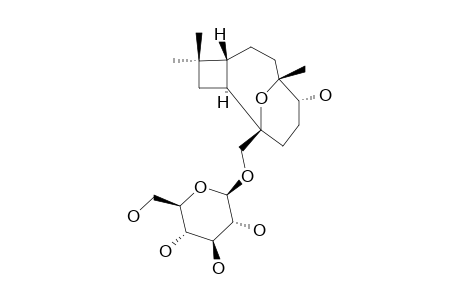 (1R,4S,5R,8S,9S)-4,8-EPOXYCARYOPHYLLANE-5,14-DIOL-14-O-BETA-D-GLUCOPYRANOSIDE