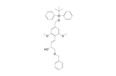 (E)-(R)-1-Benzyloxy-4-[4-(tert-butyl-diphenyl-silanyloxymethyl)-2,6-dimethoxy-phenyl]-but-3-en-2-ol