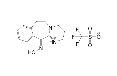 5-[(E)-Hydroxyimino]-1,2,3,5,10,11-hexahydro-11a-aza-4-azoniadibenzo[a,d]cycloheptene trifluoromethanesulfonate