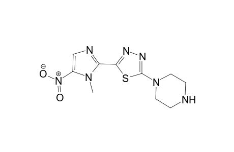 5-(1-Methyl-5-nitro-1H-imidazol-2-yl)-2-(piperazin-1-yl)-1,3,4-thiadiazole