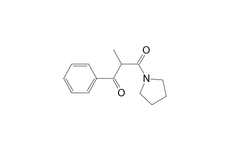 2-Methyl-1-phenyl-3-(1-pyrrolidinyl)propane-1,3-dione