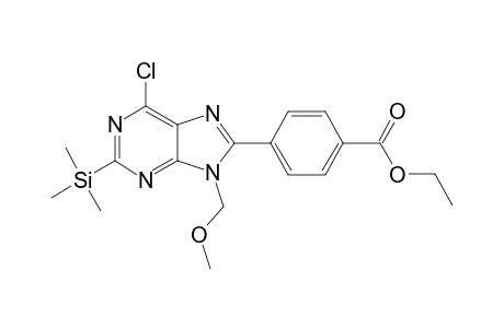 Ethyl 4-[6-Chloro-9-(methoxymethyl)-2-(trimethylsilyl)-9H-purin-8-yl]benzoate