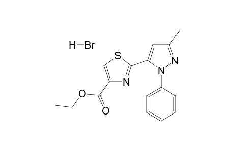 Ethyl 2-[4-(1-Phenyl-3-methylpyrazolyl)]-4-thiazolylcarboxylate Hydrobromide