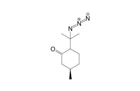 2-(1'-azido-1'methylethyl)-5-methylcyclohexan-1-one