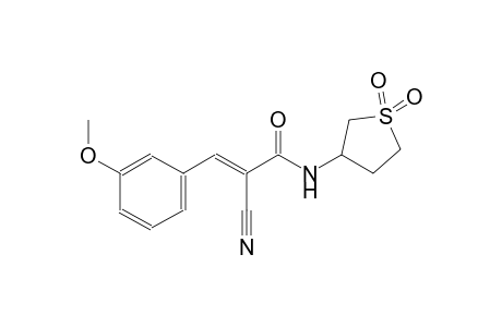 (2E)-2-cyano-N-(1,1-dioxidotetrahydro-3-thienyl)-3-(3-methoxyphenyl)-2-propenamide