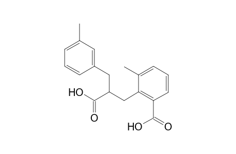 2-[2-carboxy-3-(3-methylphenyl)propyl]-3-methylbenzoic acid