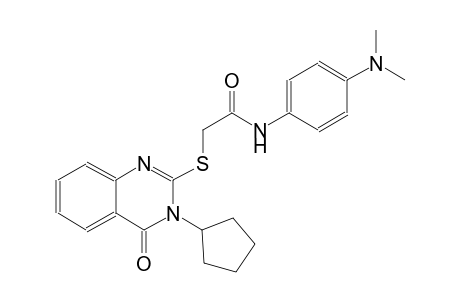 acetamide, 2-[(3-cyclopentyl-3,4-dihydro-4-oxo-2-quinazolinyl)thio]-N-[4-(dimethylamino)phenyl]-