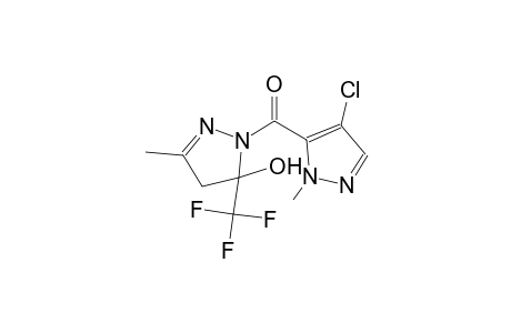 1-[(4-chloro-1-methyl-1H-pyrazol-5-yl)carbonyl]-3-methyl-5-(trifluoromethyl)-4,5-dihydro-1H-pyrazol-5-ol