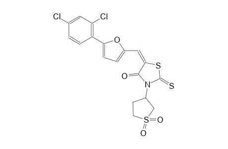 (5E)-5-{[5-(2,4-dichlorophenyl)-2-furyl]methylene}-3-(1,1-dioxidotetrahydro-3-thienyl)-2-thioxo-1,3-thiazolidin-4-one