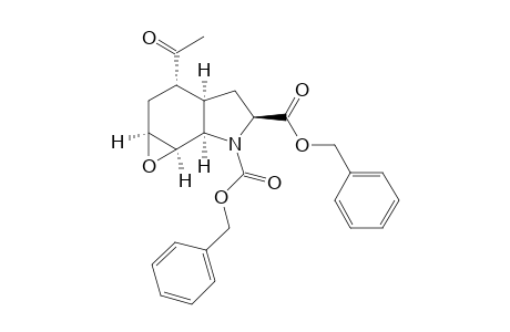 (rac)-dibenzyl (1aS,3S,3aR,5S,6aR,6bR)-3-acetyloctahydro-6H-oxireno[2,3-g]indole-5,6-dicarboxylate