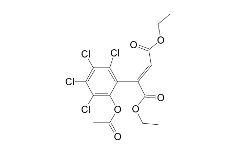 2-Butenedioic acid, [2-(acetyloxy)-3,4,5,6-tetrachlorophenyl]-, diethyl ester, (E)-