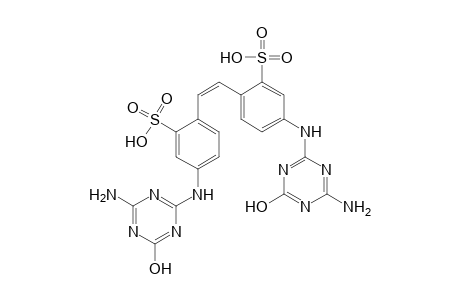 1,2-bis[5-[2-[(4-amino-6-hydroxy-1,3,5-triazin-2-yl)amino]benzeneulfonic acid]]ethene