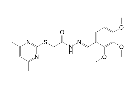 acetic acid, [(4,6-dimethyl-2-pyrimidinyl)thio]-, 2-[(E)-(2,3,4-trimethoxyphenyl)methylidene]hydrazide