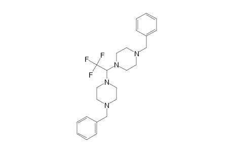 1-BENZYL-4-[1-(4-BENZYLPIPERAZINO)-2,2,2-TRIFLUOROETHYL]-PIPERAZINE