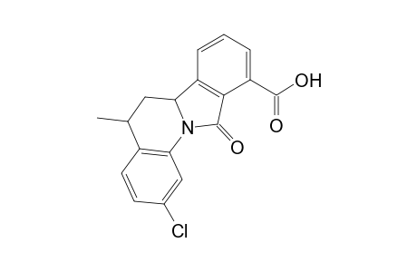 2-Chloro-5-methyl-11-oxo-5,6,6a,11-tetrahydro-isoindolo[2,1-a]quinoline-10-carboxylic acid