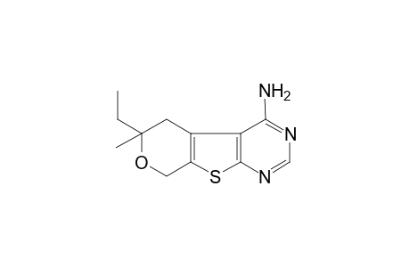 6-Ethyl-6-methyl-5,8-dihydro-6H-pyrano[4',3':4,5]thieno[2,3-d]pyrimidin-4-amine