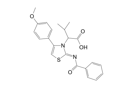 2-[2-(Benzoylimino)-4-(4-methoxyphenyl)thiazol-3(2H)-yl]-3-methylbutanoic acid
