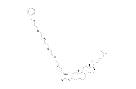 Cholesteryl N-(17-benzylthio)-3,6,9,12,15-pentaoxaheptadecylurethane