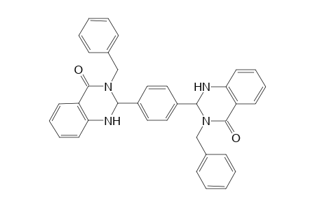 2,3-Dihydro-3-benzyl-2-[4-(3-benzyl-1,2,3,4-tetrahydro-4-oxoquinazolin-2-yl)phenyl]quinazolin-4(1H)-one