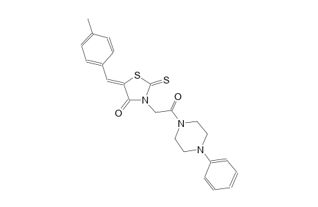 4-thiazolidinone, 5-[(4-methylphenyl)methylene]-3-[2-oxo-2-(4-phenyl-1-piperazinyl)ethyl]-2-thioxo-, (5Z)-