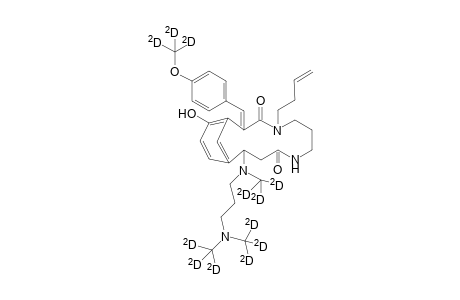4-(3'-Buten-1'-yl)-3,9-dioxo-11-[N-methyl-D3-N-(3''-di(methyl-D3)aminopropyl)amino]-15-hydroxy-2-[(p-(methoxy-D3)phenyl)methylene]-4,8-diazabicyclo[10.3.1]hexadeca-12,14,1(16)-triene