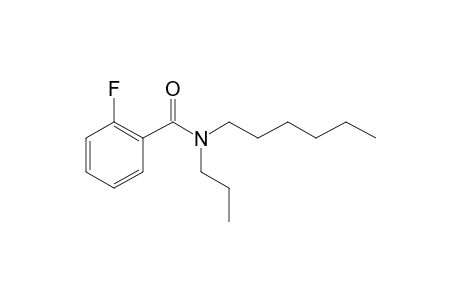 Benzamide, 2-fluoro-N-propyl-N-hexyl-