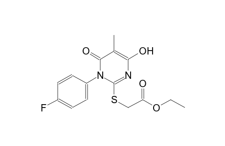 acetic acid, [[1-(4-fluorophenyl)-1,6-dihydro-4-hydroxy-5-methyl-6-oxo-2-pyrimidinyl]thio]-, ethyl ester