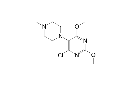 4-Chloro-2,6-dimethoxy-5-(4-methyl-piperazin-1-yl)-pyrimidine