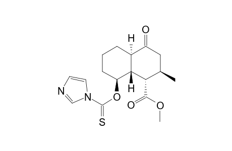 Methyl (1S,2R,4aR,8S,8aR)-8-(imidazol-1-ylthiocarbonyl)oxy-2-methyl-4-oxadecahydronaphthalene-1-carboxylate