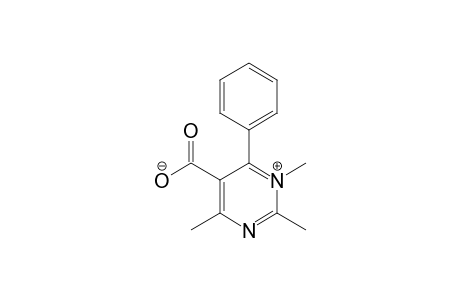 Pyrimidinium, 5-carboxy-1,2,4-trimethyl-6-phenyl-, hydroxide, inner salt