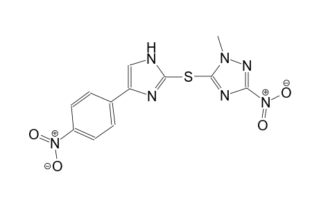 1-methyl-3-nitro-5-{[4-(4-nitrophenyl)-1H-imidazol-2-yl]sulfanyl}-1H-1,2,4-triazole