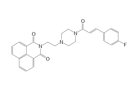 2-(2-{4-[(2E)-3-(4-fluorophenyl)-2-propenoyl]-1-piperazinyl}ethyl)-1H-benzo[de]isoquinoline-1,3(2H)-dione